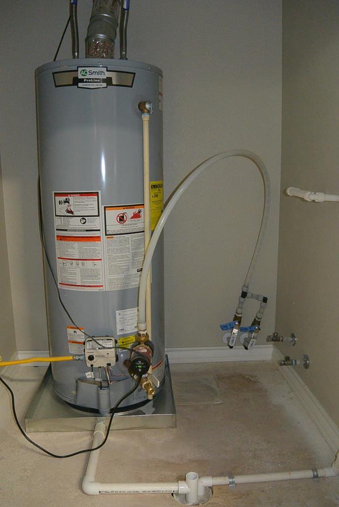 Gas Water Heater / Plumbed for RO & WS